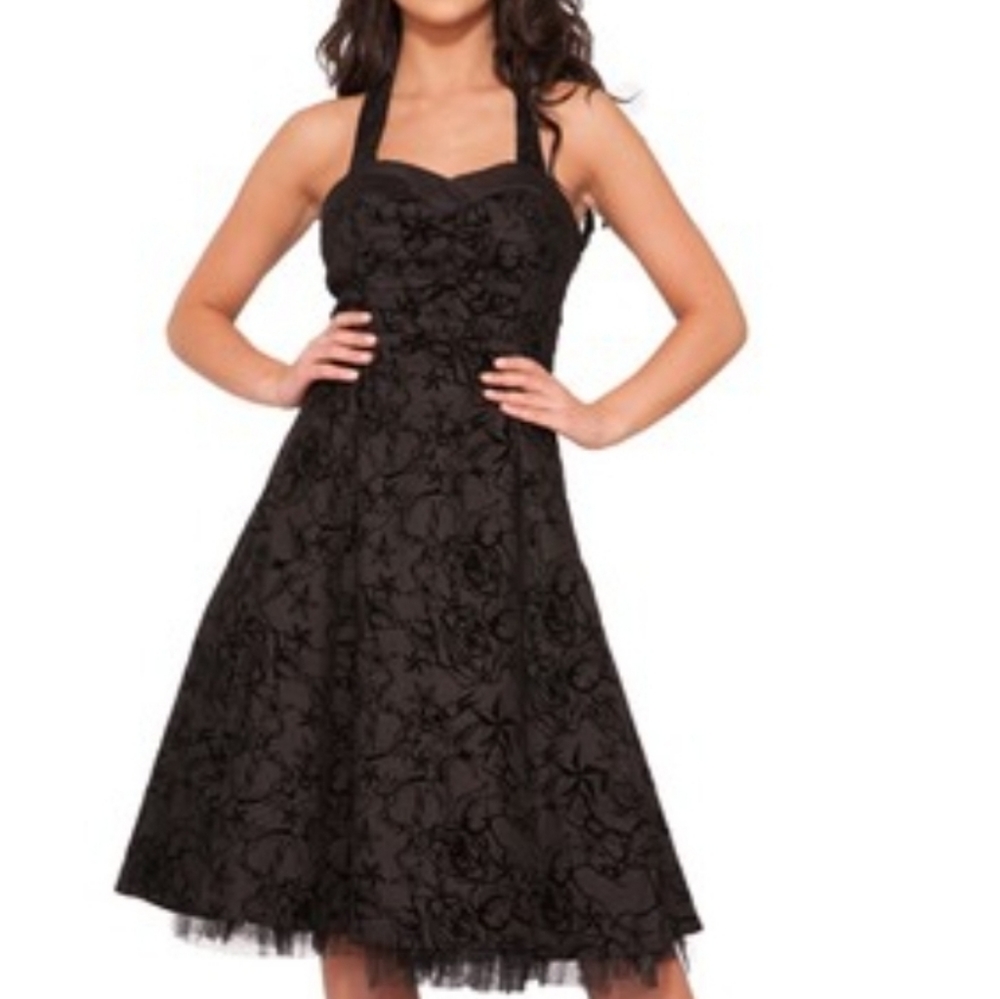 Black barbwire dress